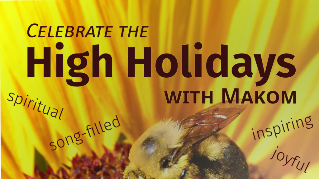 Celebrate the High Holidays with Makom: spiritual, song-filled, inspiring, joyful.